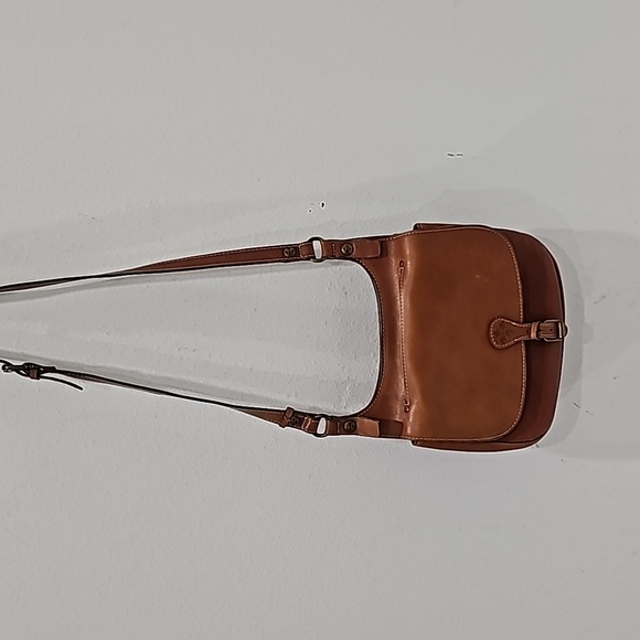 Patricia Nash London saddle, vegetable tan crossbody purse handbag spacious - Picture 4 of 13